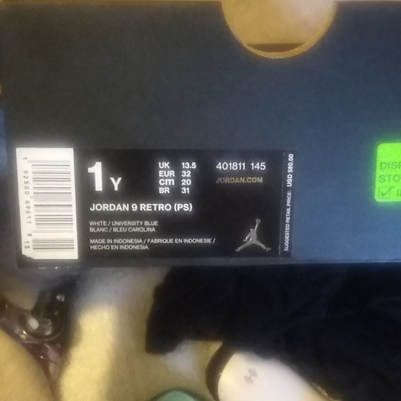 Brand new never been wore Jordan 9 retro(ps) - Picture 2 of 4